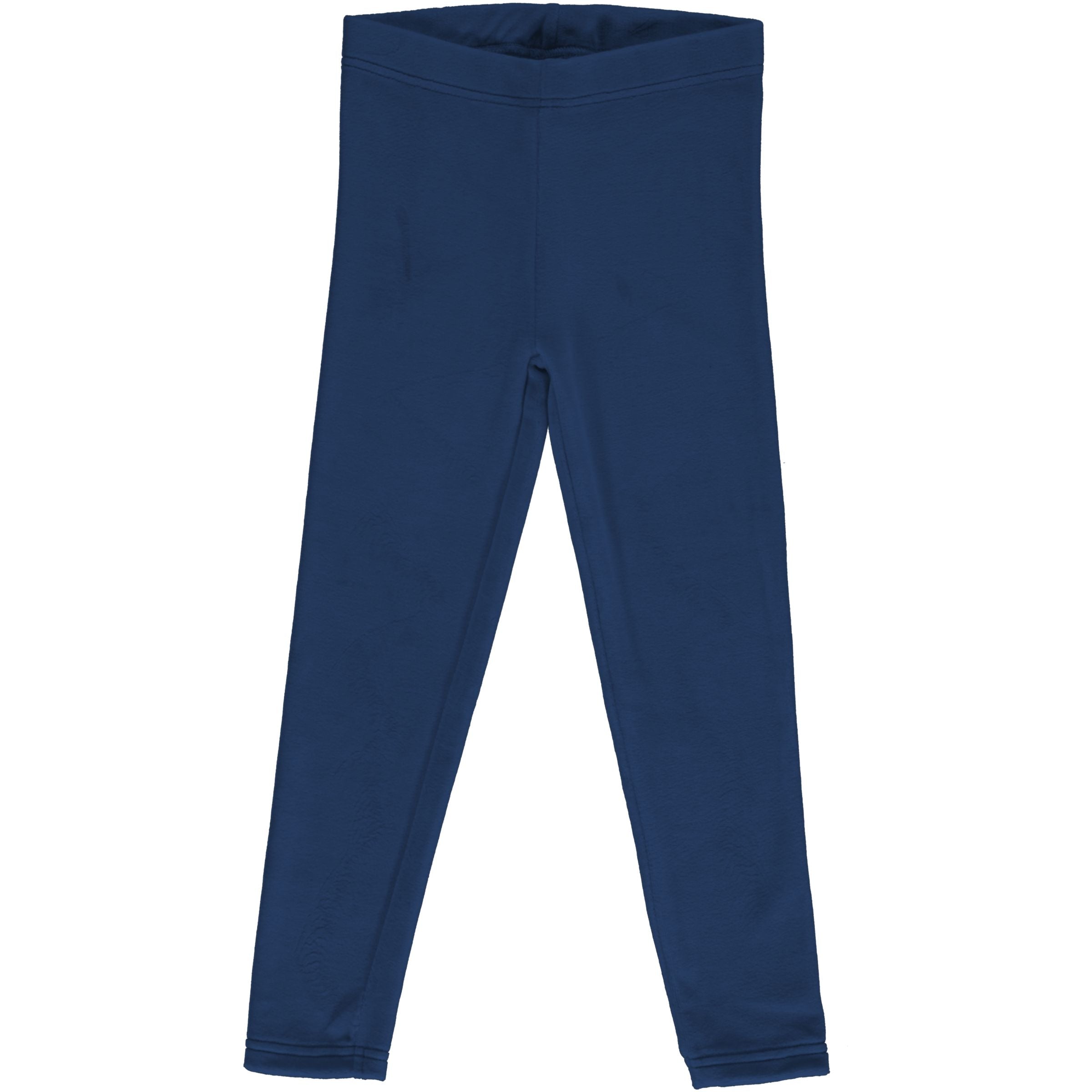 Maxomorra Navy Velour Leggings