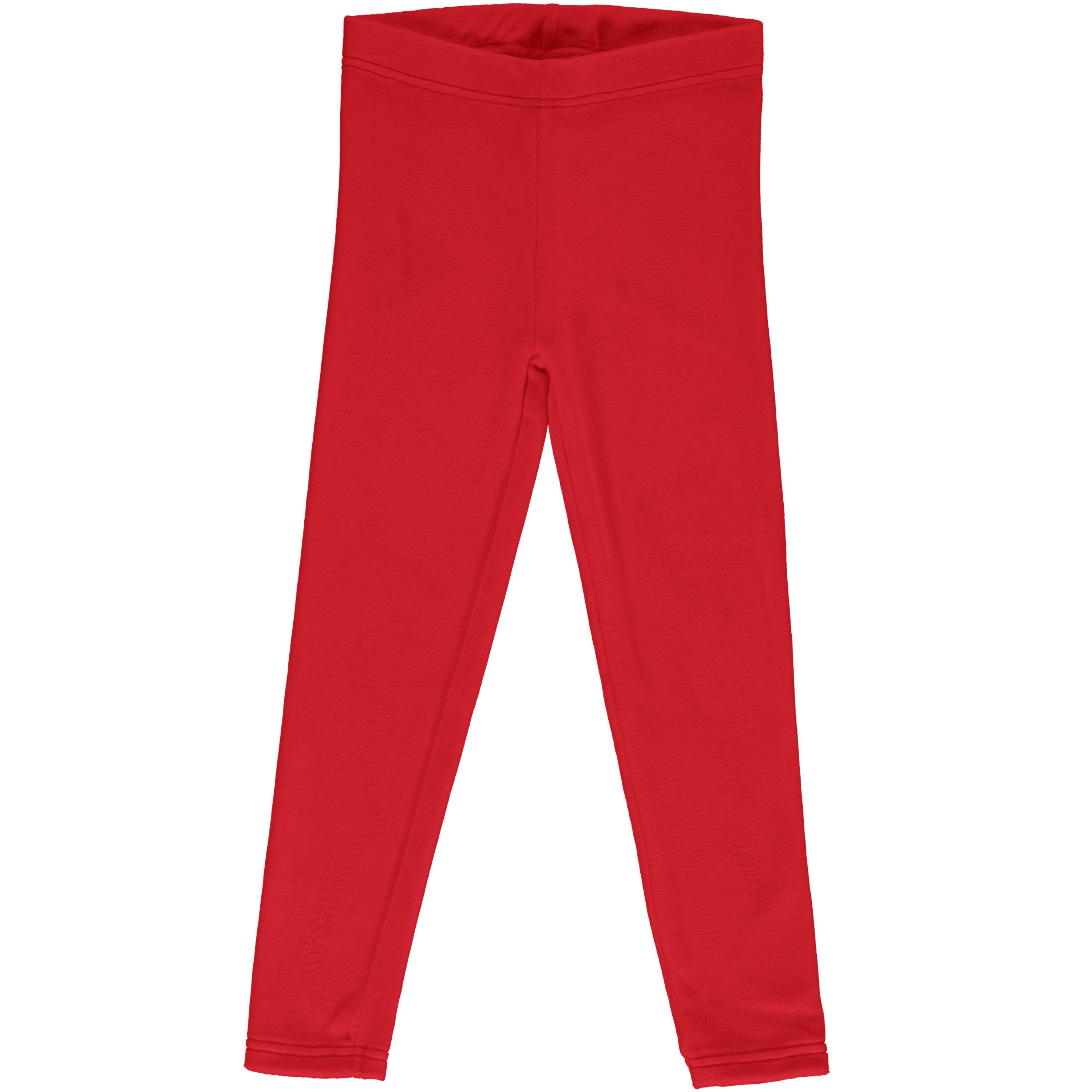 Maxomorra Ruby Velour Leggings