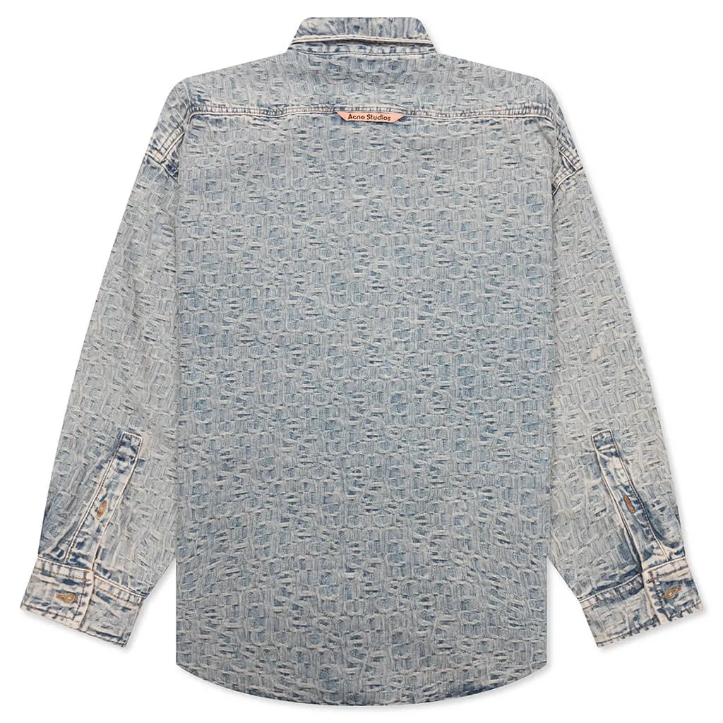 Monogram Shirt - Blue/Beige