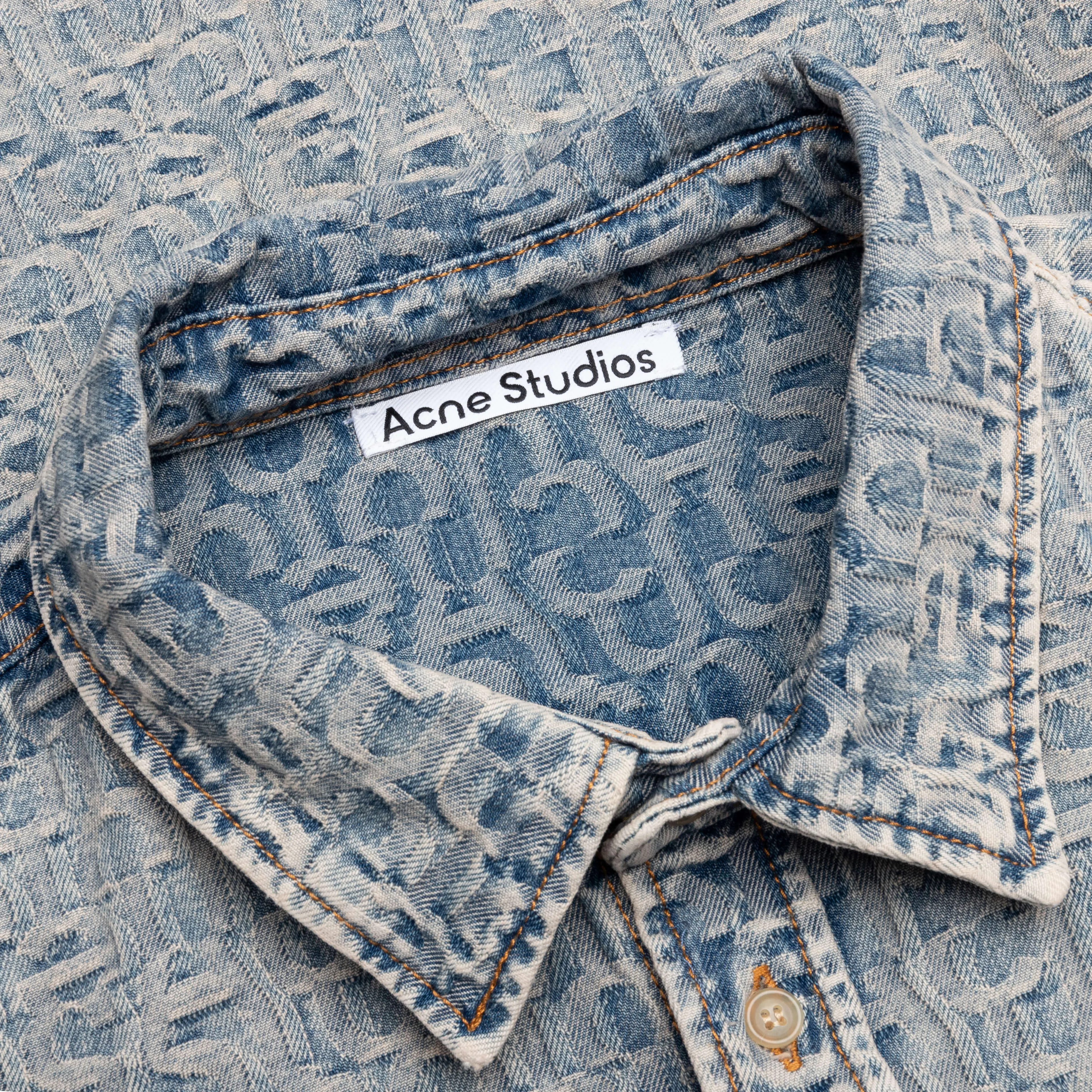 Monogram Shirt - Blue/Beige