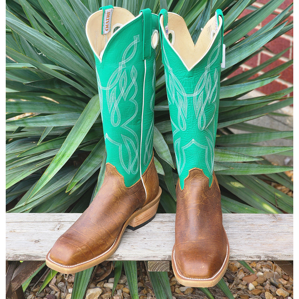 Olathe Natural Brahma/Bison Nephrite Boots