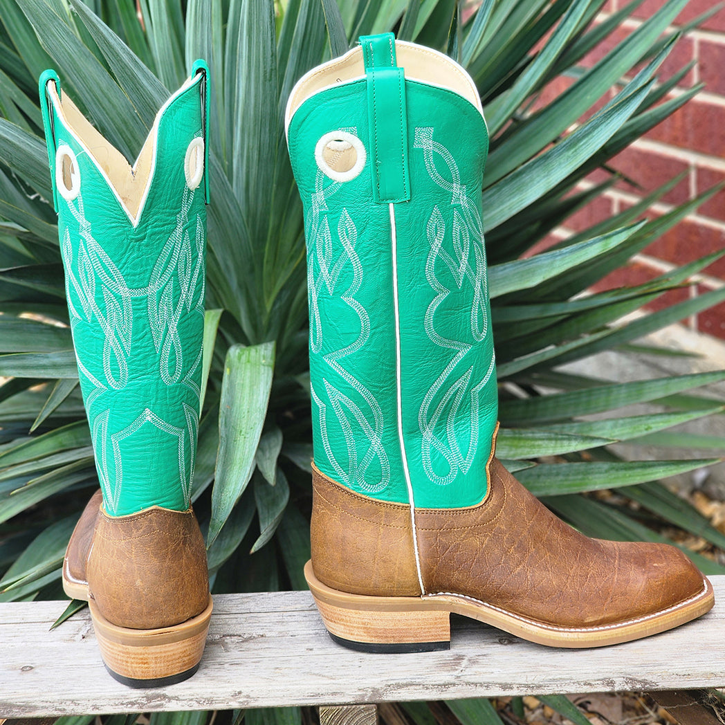 Olathe Natural Brahma/Bison Nephrite Boots