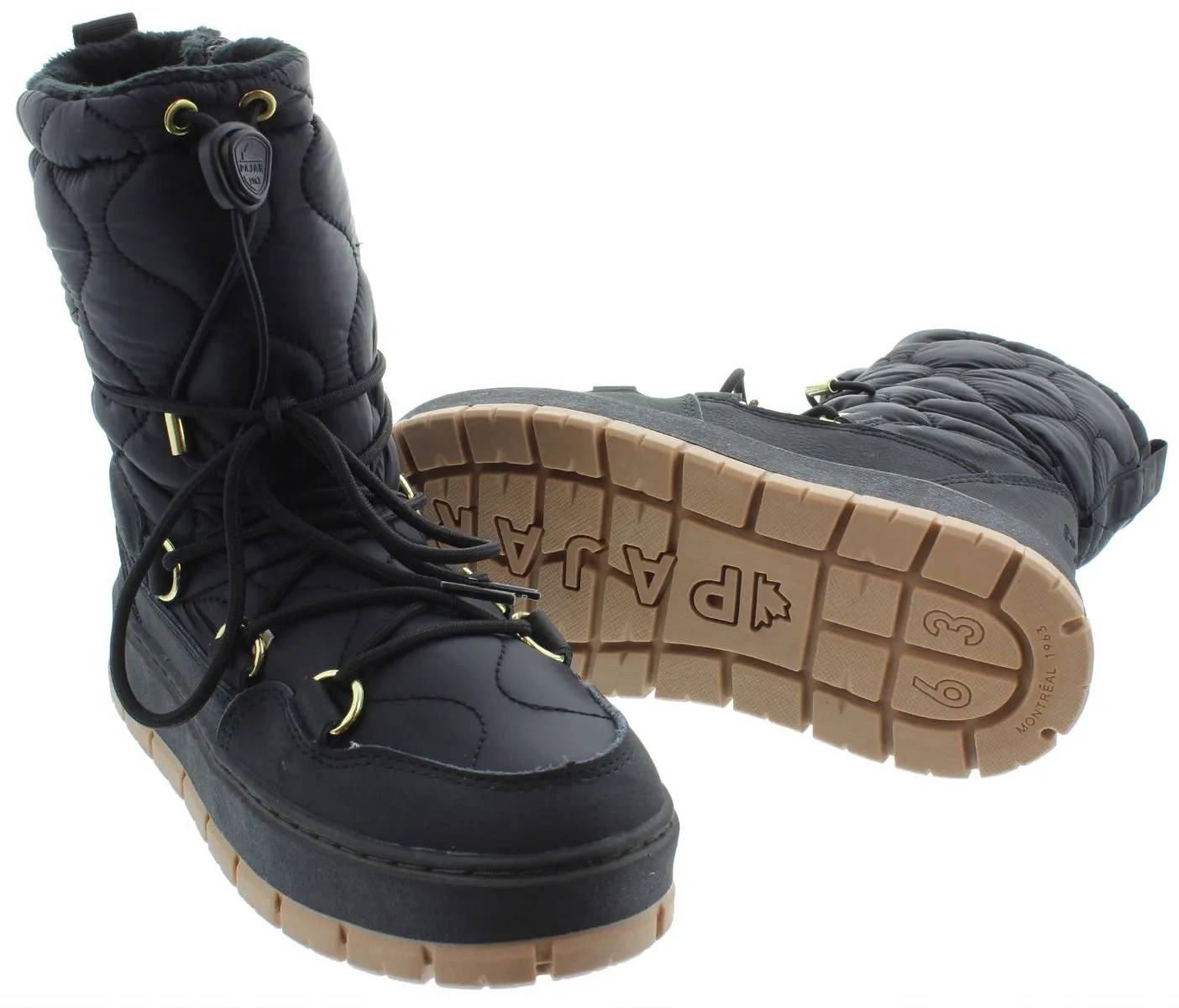 PAJAR Ladies Calypsa Calf Snow Boots In Black