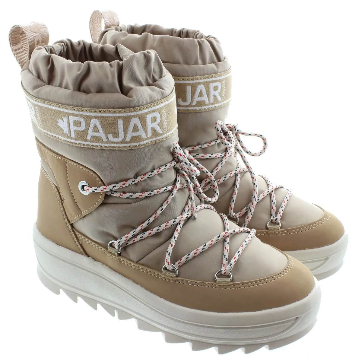 PAJAR Ladies Galaxy Low Snow Boots In Sand