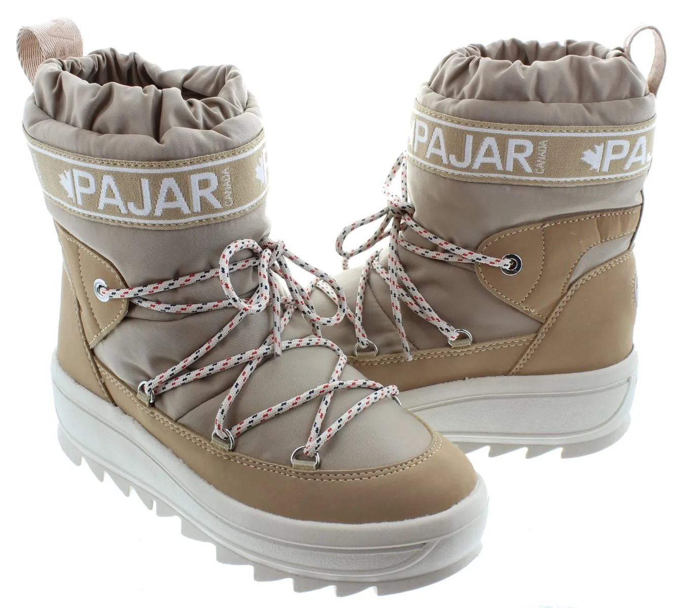 PAJAR Ladies Galaxy Low Snow Boots In Sand