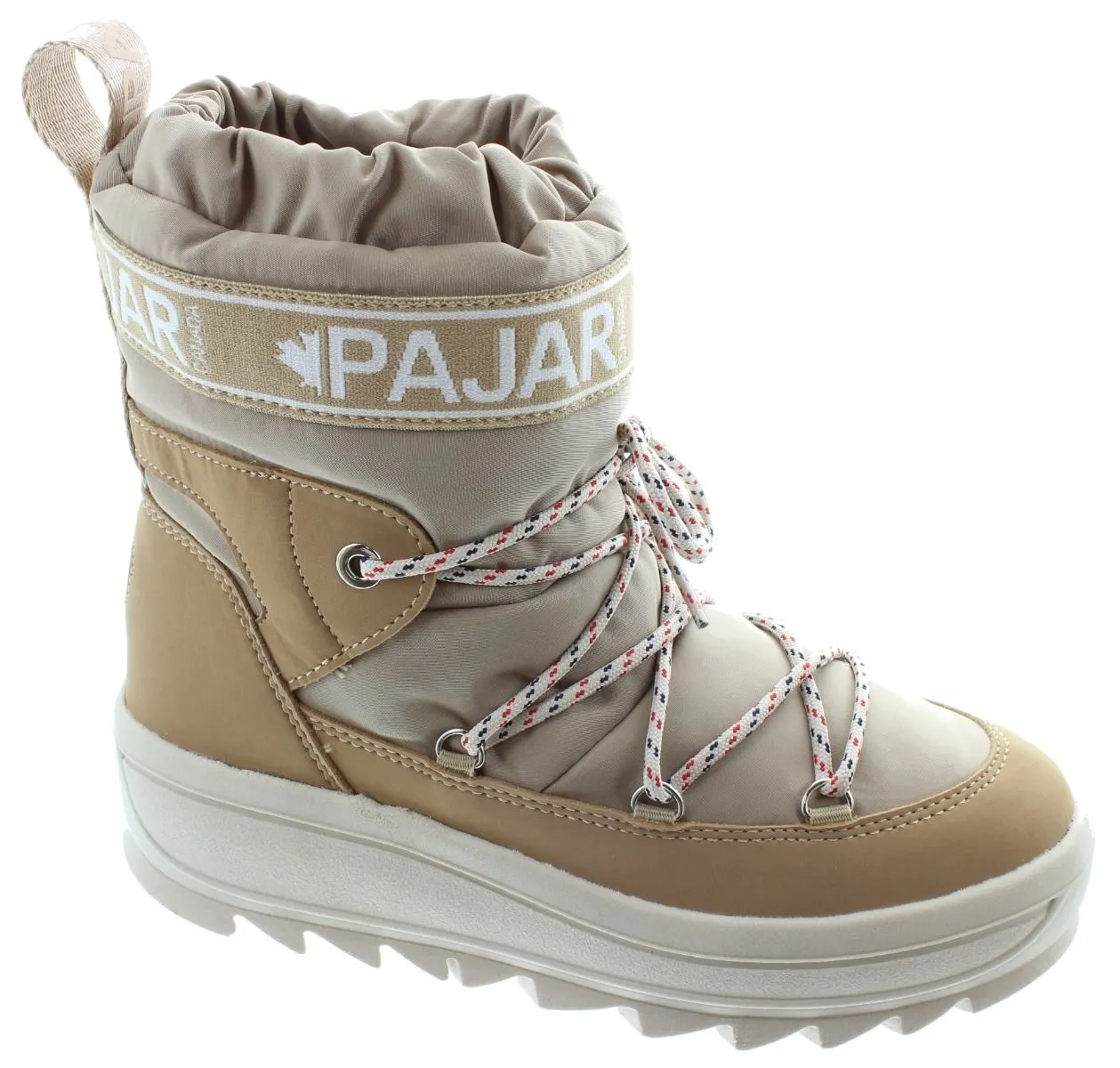 PAJAR Ladies Galaxy Low Snow Boots In Sand