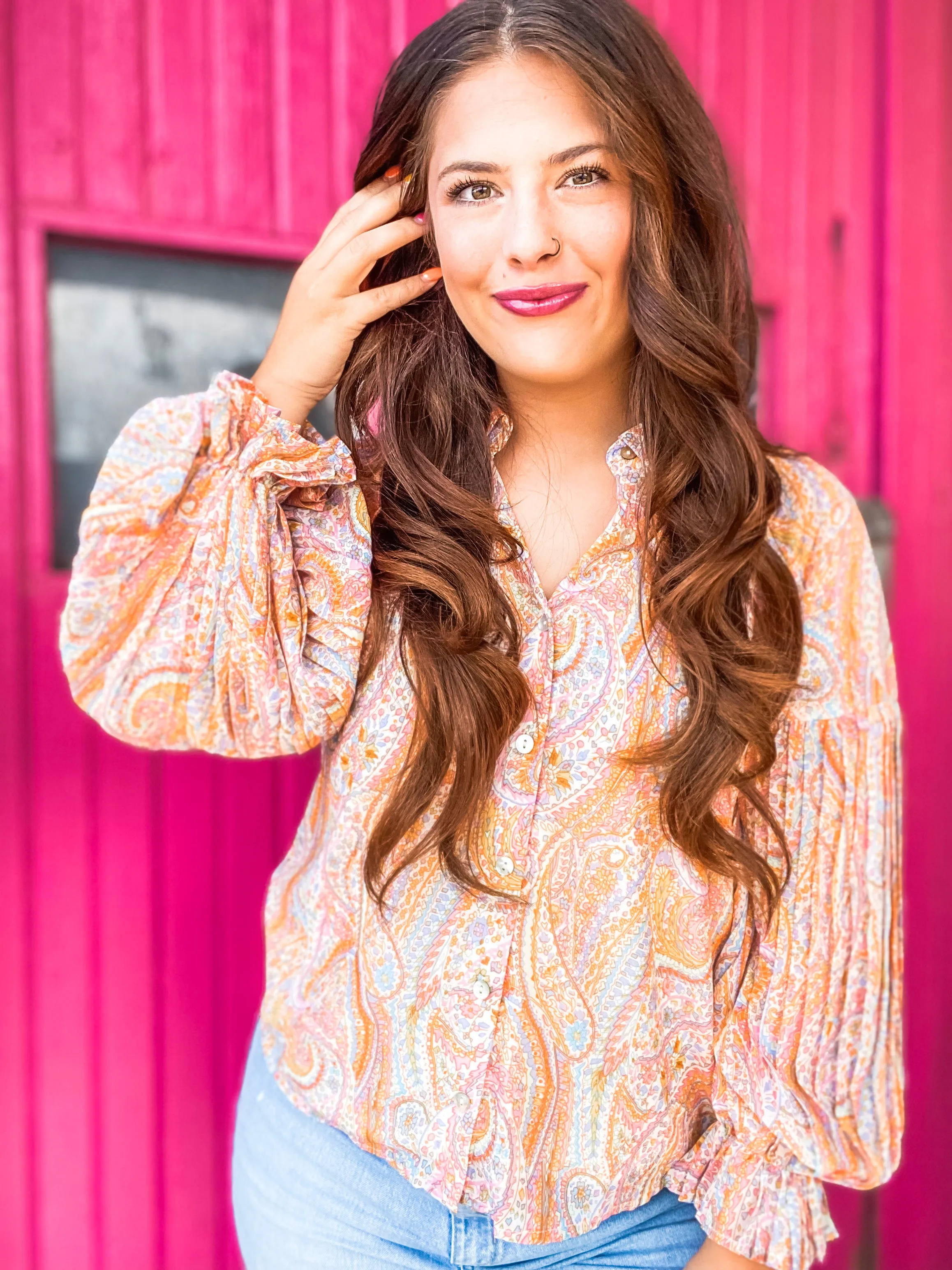 Pastel Swirl Blouse