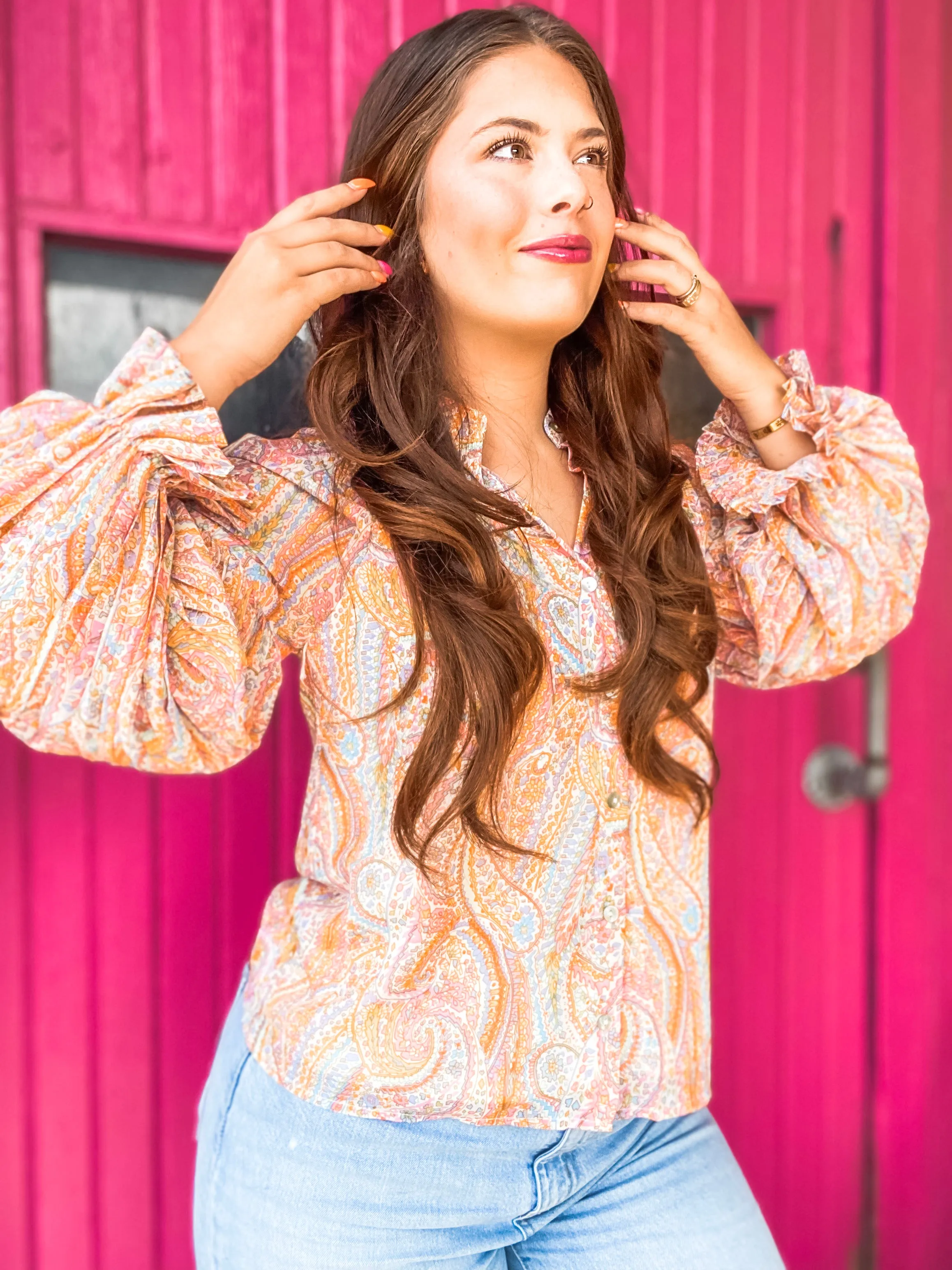 Pastel Swirl Blouse