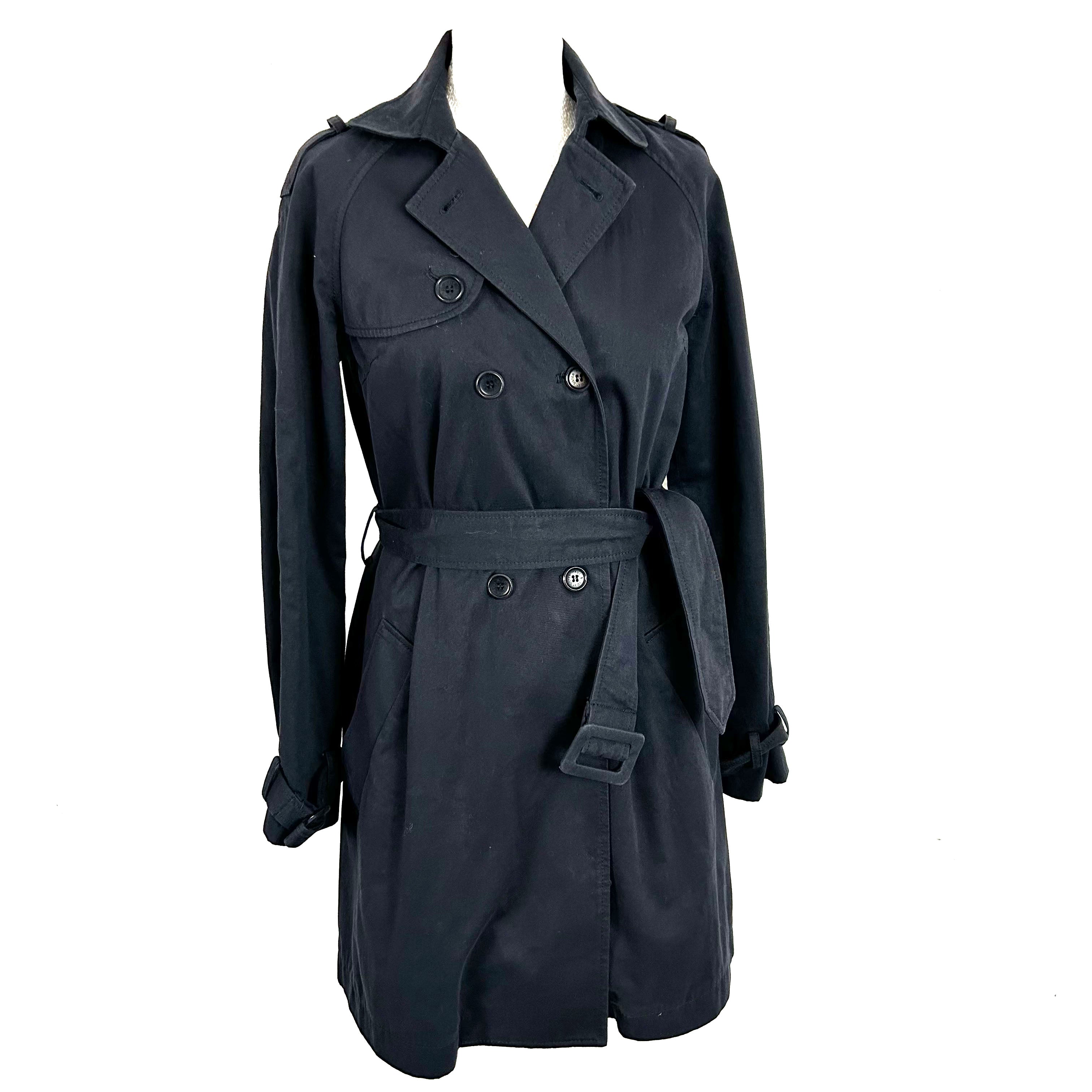 Paul & Joe Sister Navy Cotton Trench Coat XS