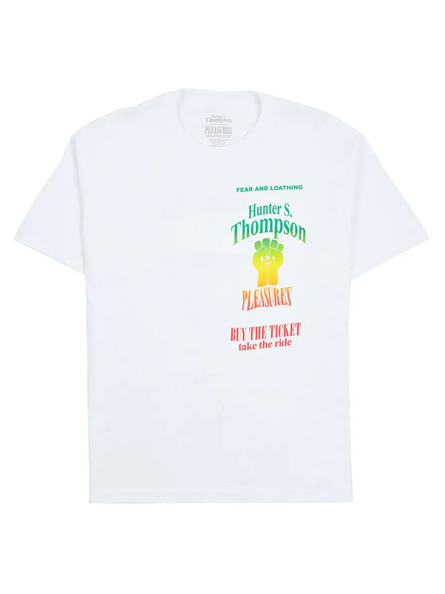 Pleasures x Hunter S Thompson Take The Ride T-Shirt - White