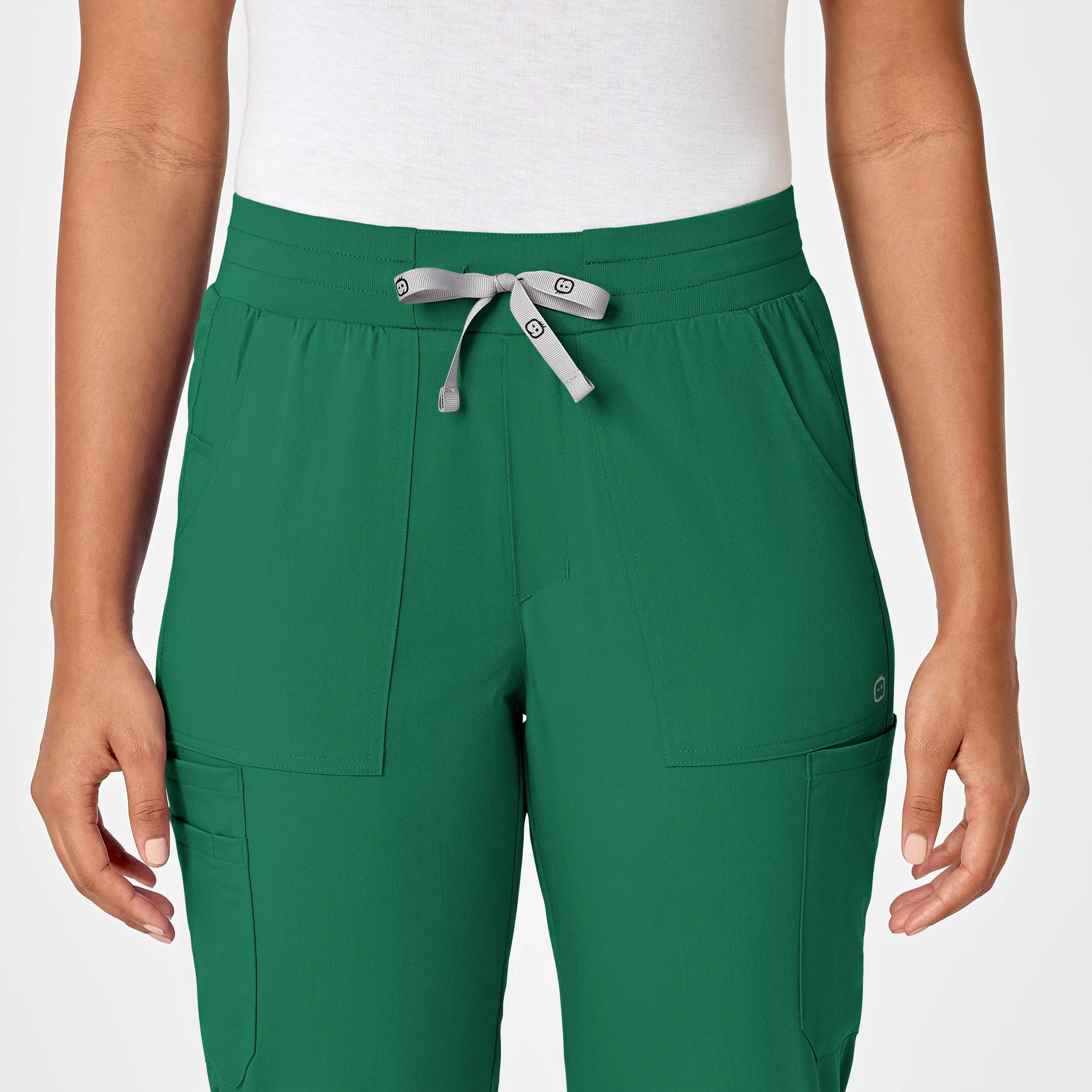 PRO Women's Slim Leg Cargo Scrub Pant - Hunter