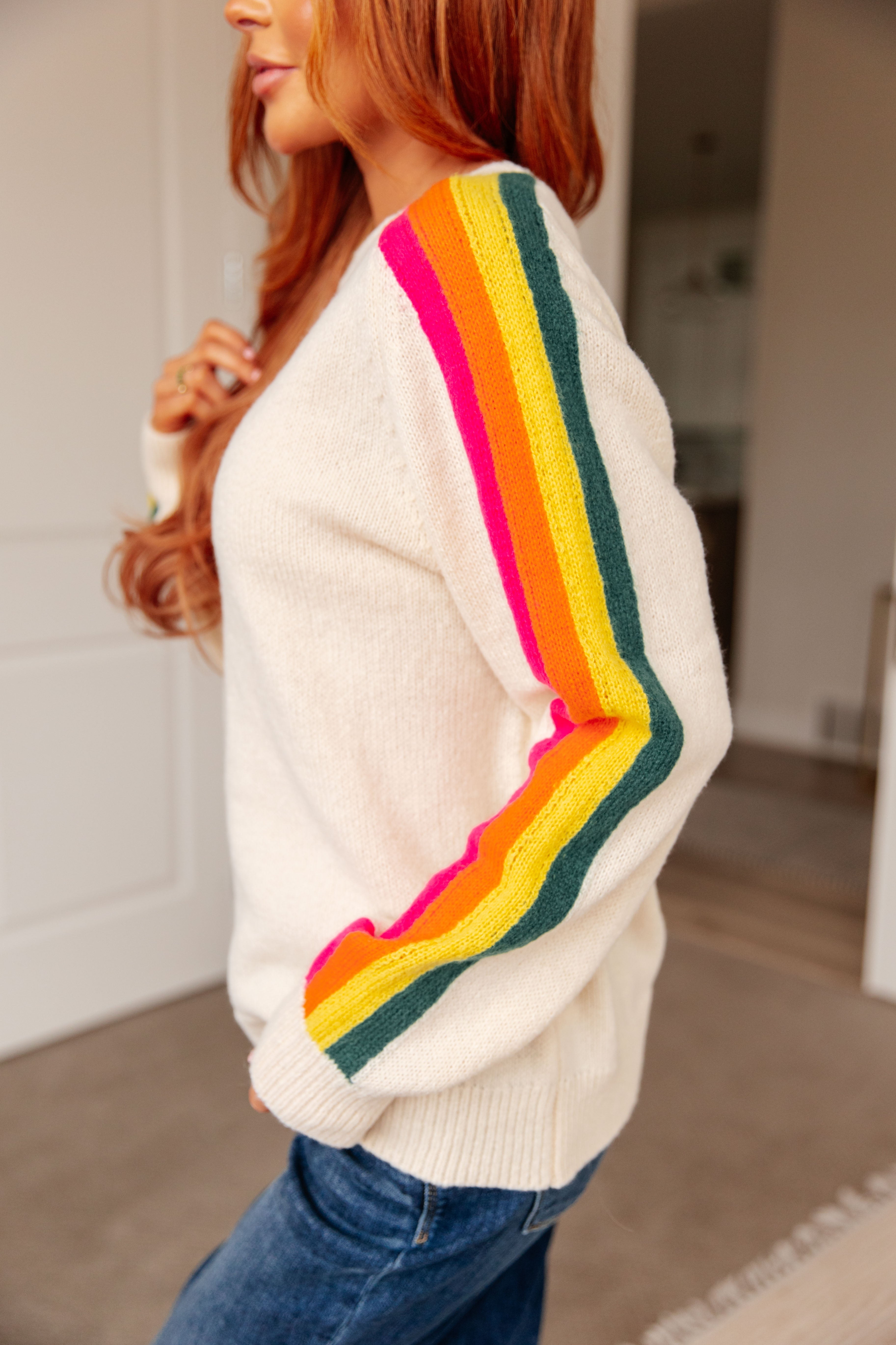 Rainbow Striped Sweater