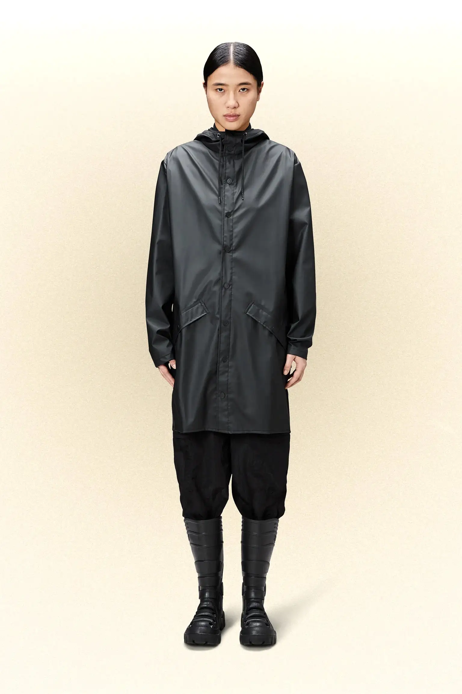 RAINS AI23-24 Long Jacket Black