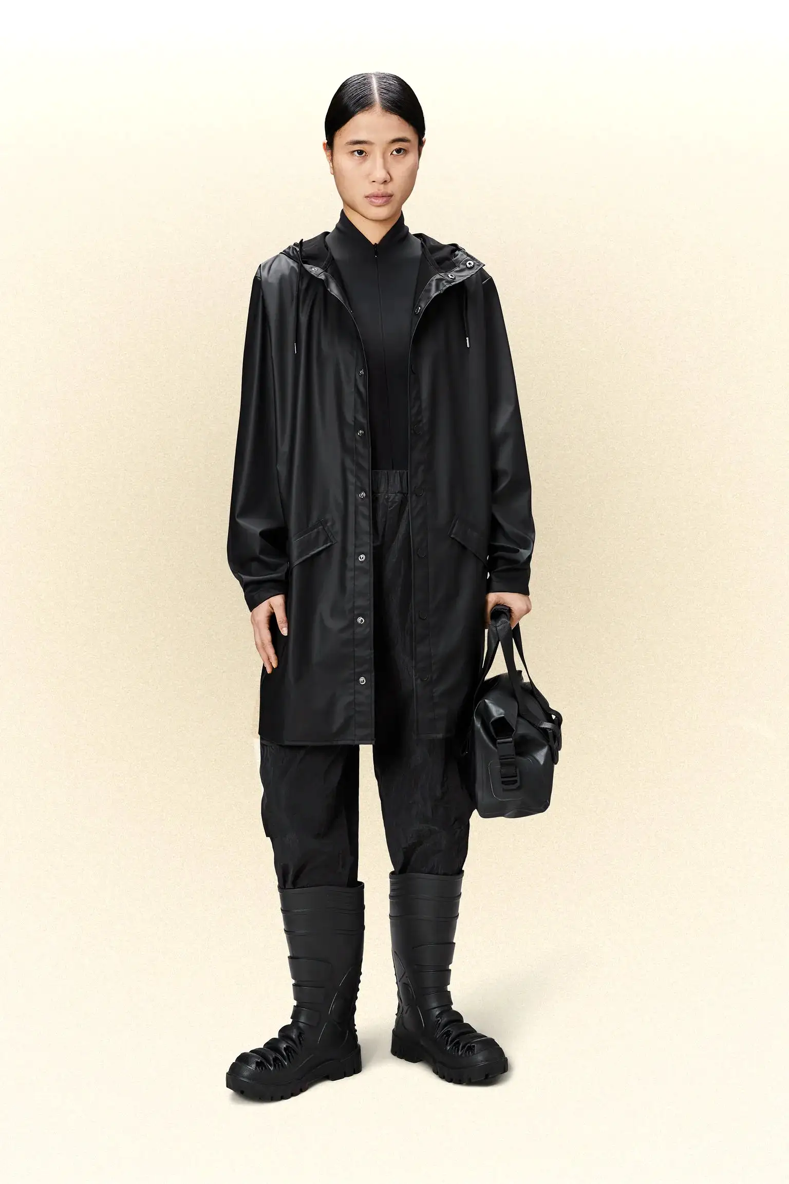 RAINS AI23-24 Long Jacket Black