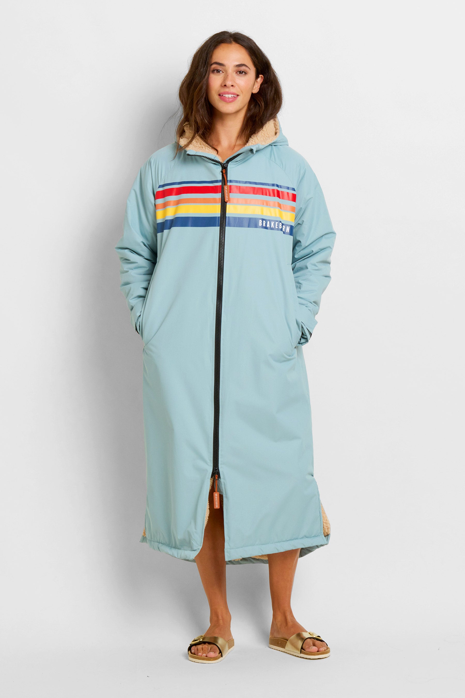 Retro Stripe Chinook Changing Robe