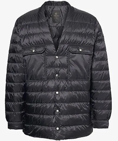 Rick Owens X Moncler logo-patch padded shell-down jacket