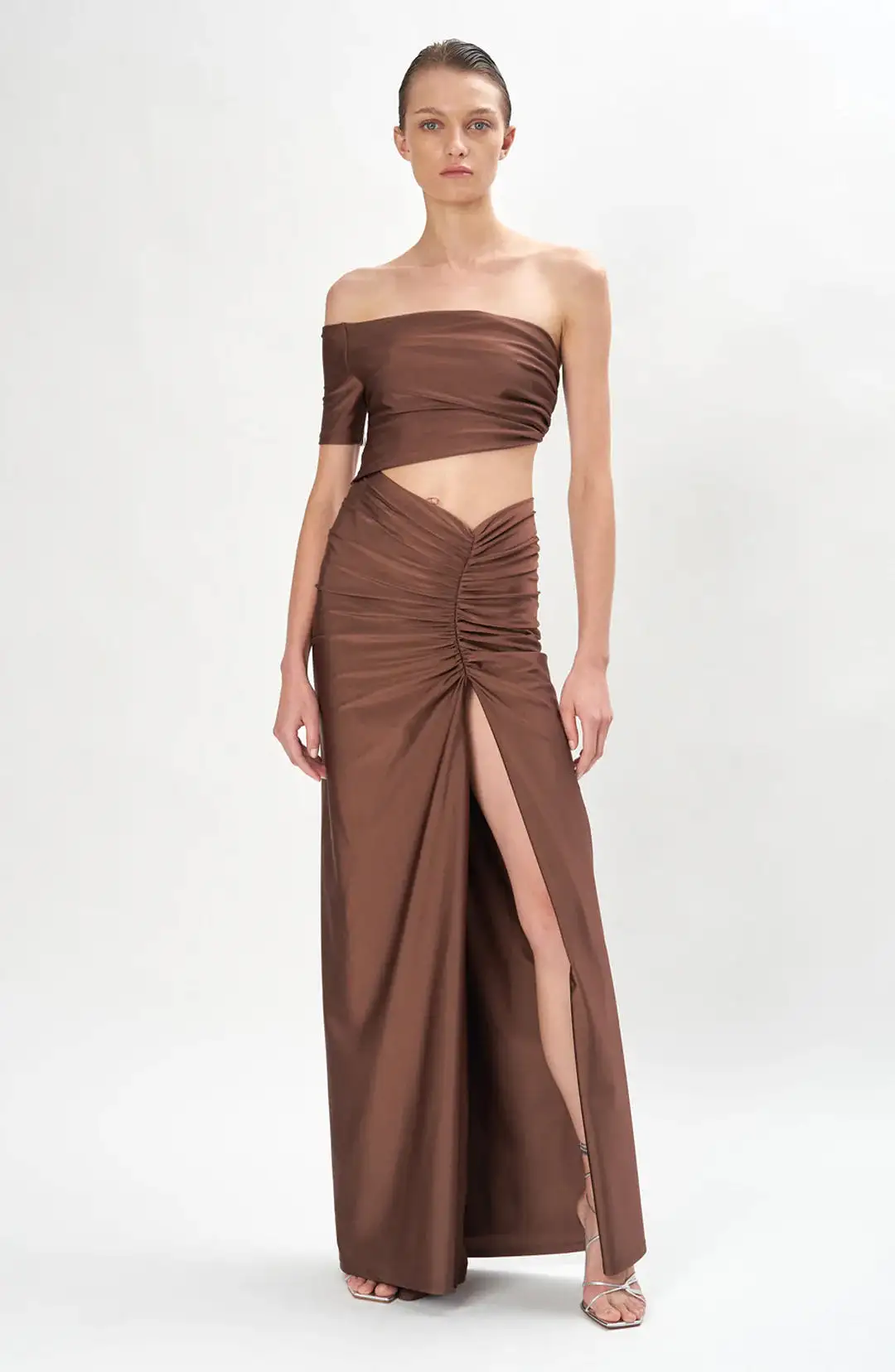 Ronny Kobo - Sloane Dress - Mahogany