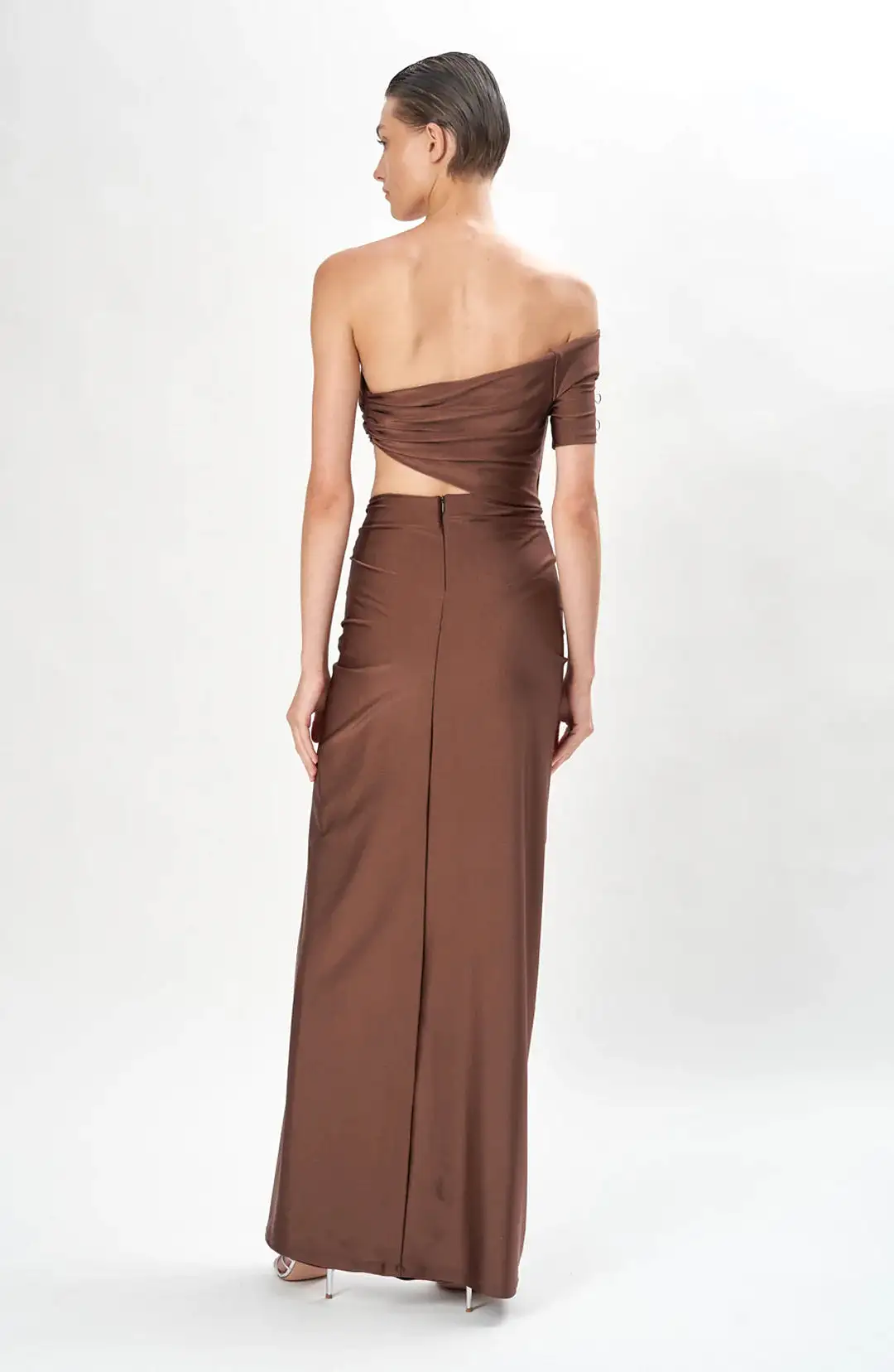 Ronny Kobo - Sloane Dress - Mahogany