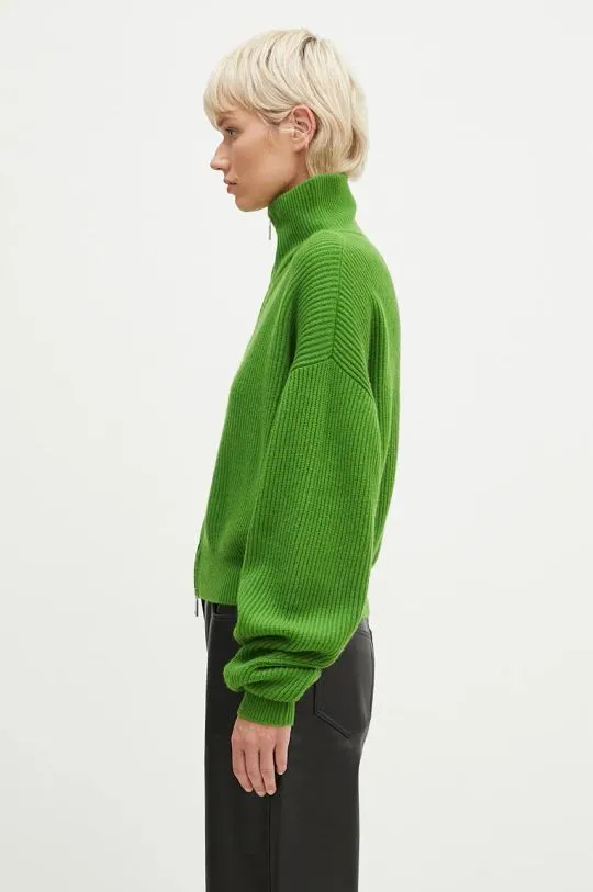 Sportmax woolen cardigan Svago green color 2422346012600