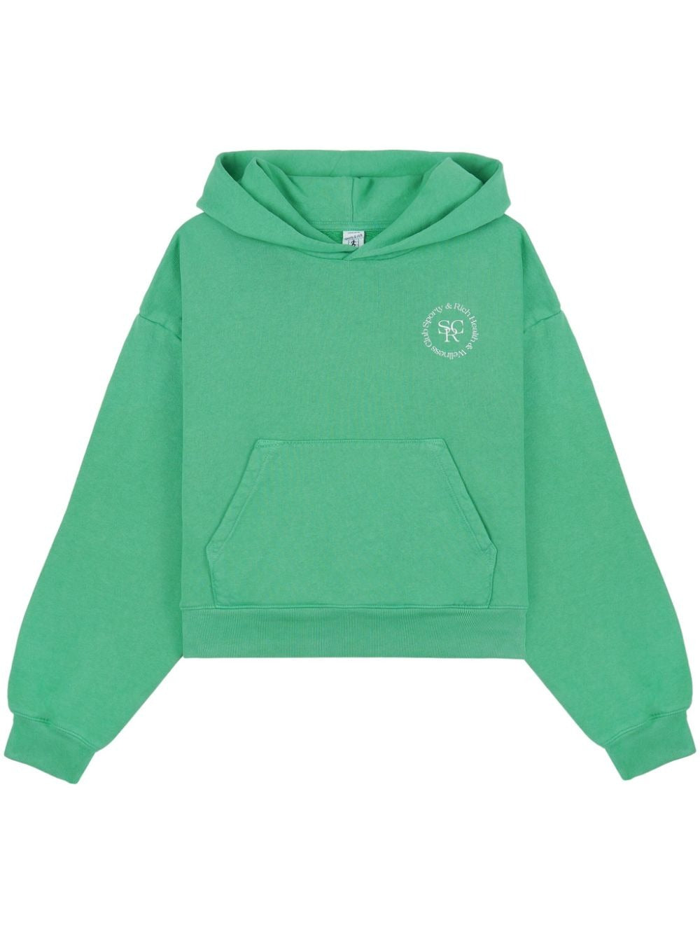 Sporty & Rich SRHWC Cropped Hoodie in Verde