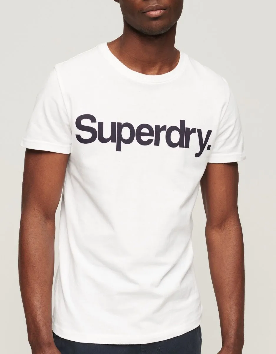 Superdry Classic Logo Crew Neck T-Shirt Optic