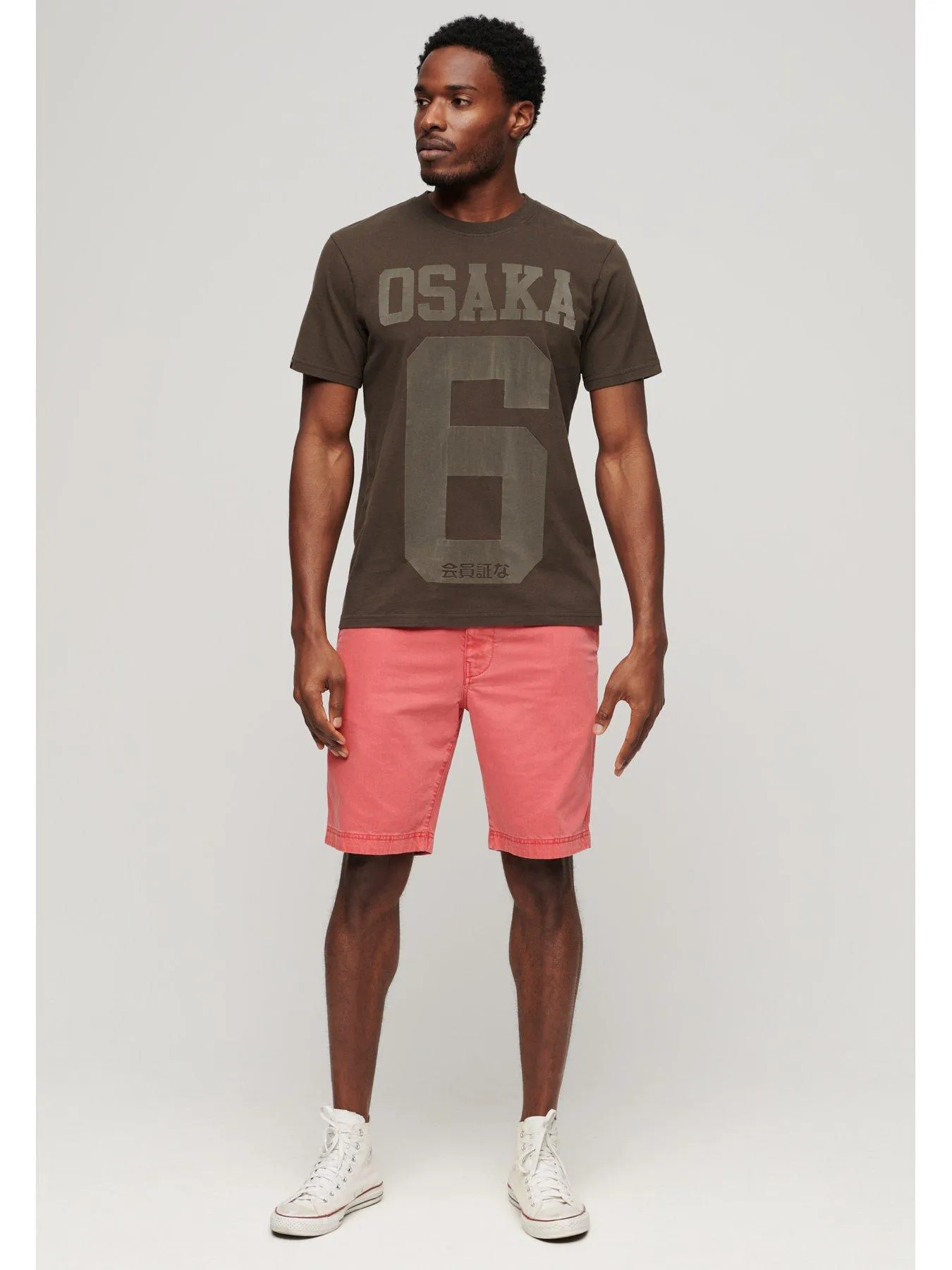 Superdry Officer Chino Shorts - Bright Pink