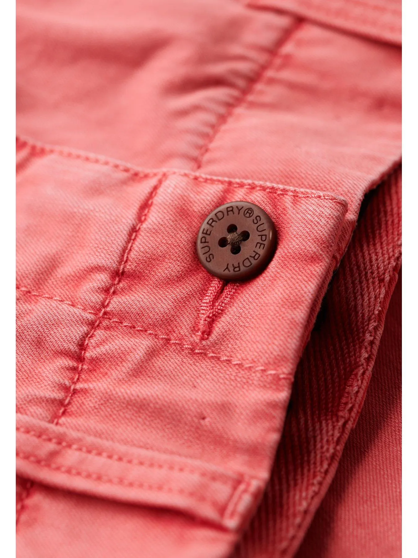 Superdry Officer Chino Shorts - Bright Pink