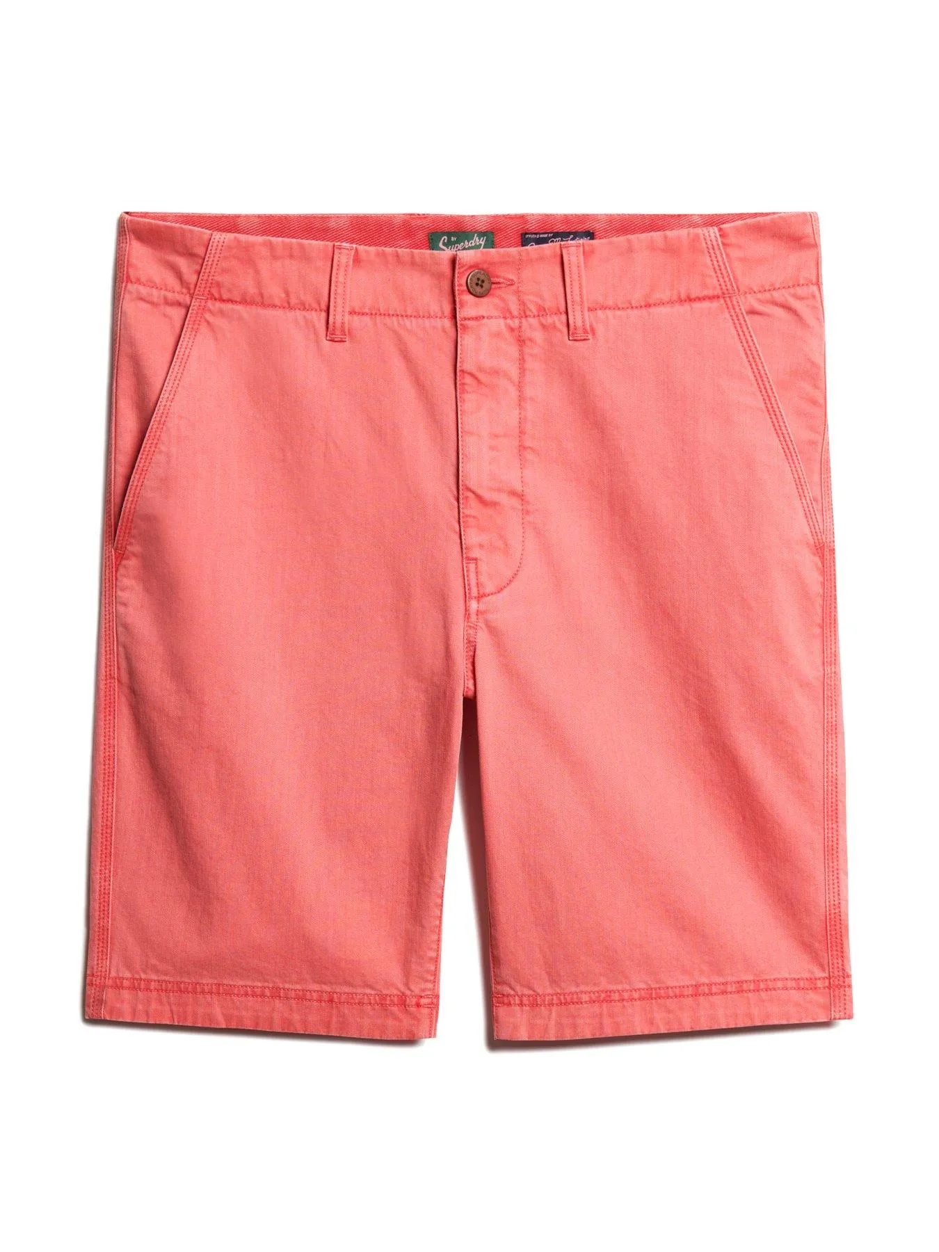 Superdry Officer Chino Shorts - Bright Pink