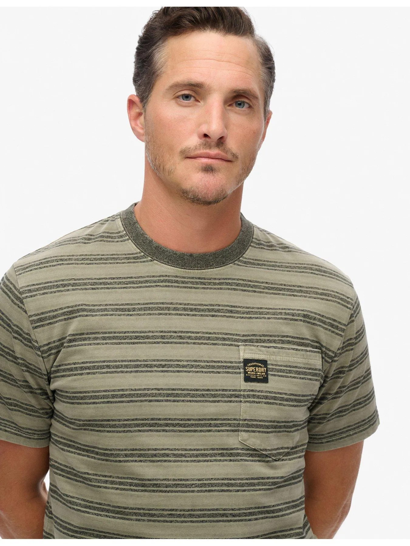 Superdry Superdry Textured Stripe Pocket T-shirt