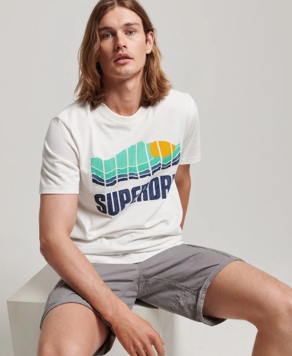 Superdry Vintage Great Outdoors T-Shirt Natural White