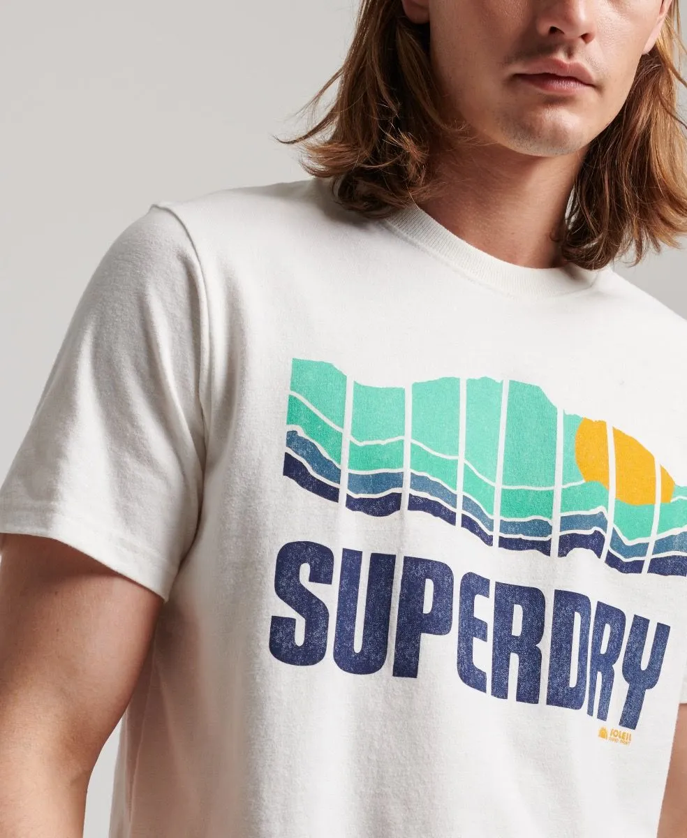 Superdry Vintage Great Outdoors T-Shirt Natural White