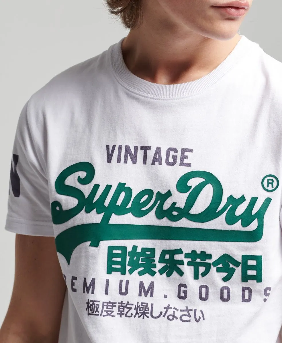 Superdry Vintage Logo Crew Neck T-Shirt Optic