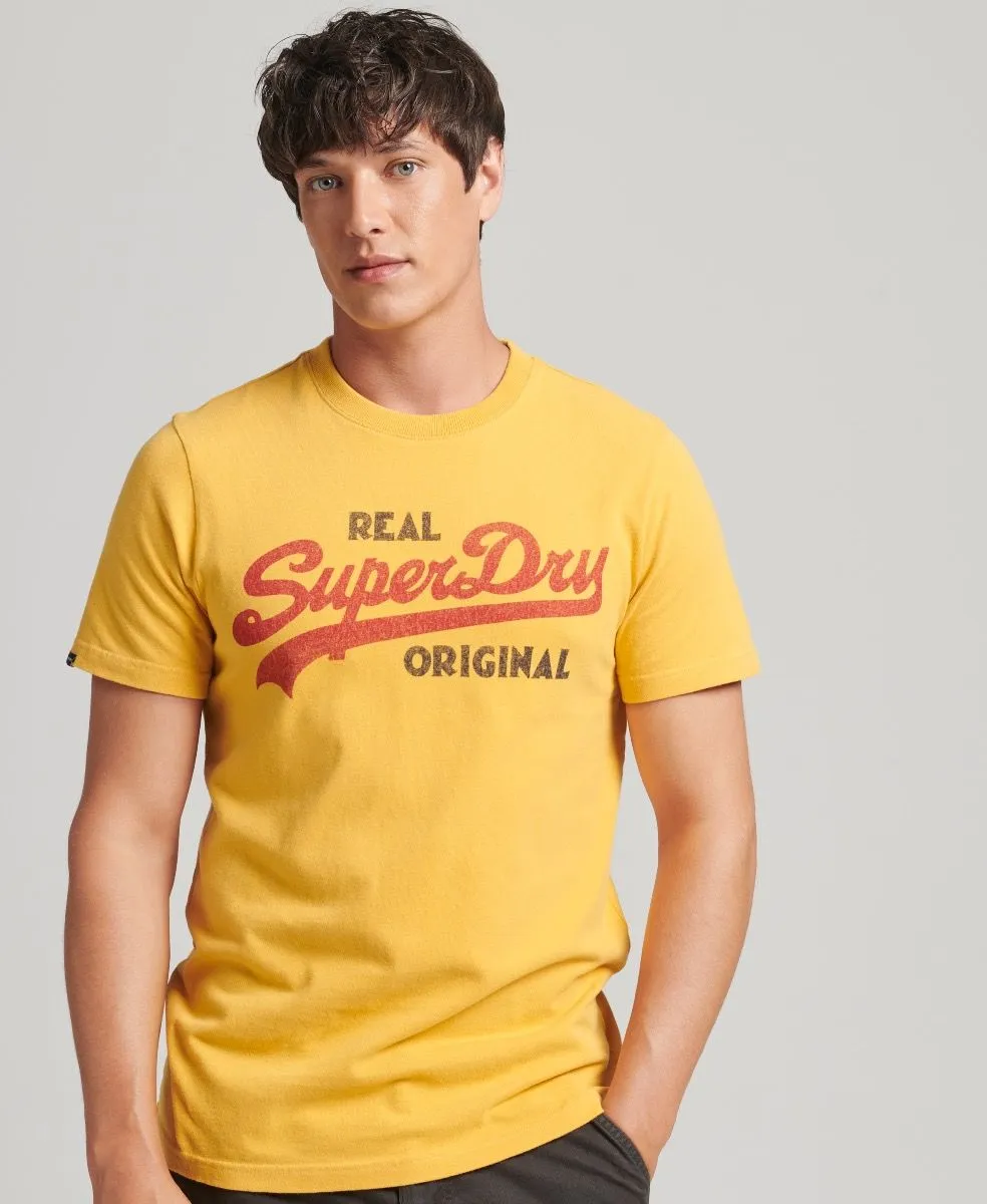 Superdry Vintage Logo Soda Pop T-Shirt Pigment Yellow