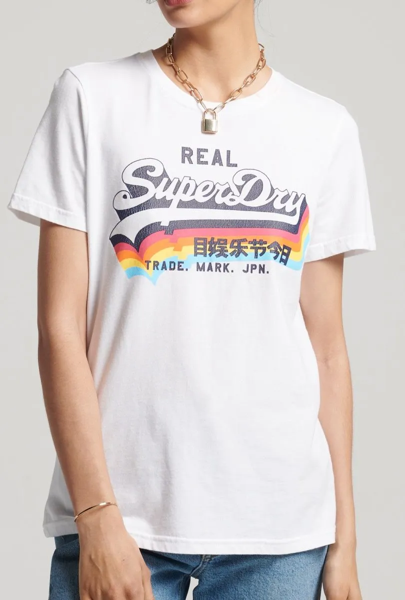 Superdry Womens Vintage Logo T-Shirt Optic