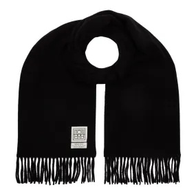 TOTEME Classic Fringed Scarf - Black