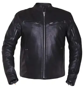 'Unik' Men's Premium Leather Jacket - Black