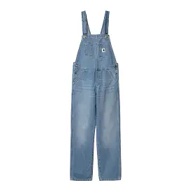 W' BIB OVERALL STRAIGHT BLUE LIGHT TRUE WASHED