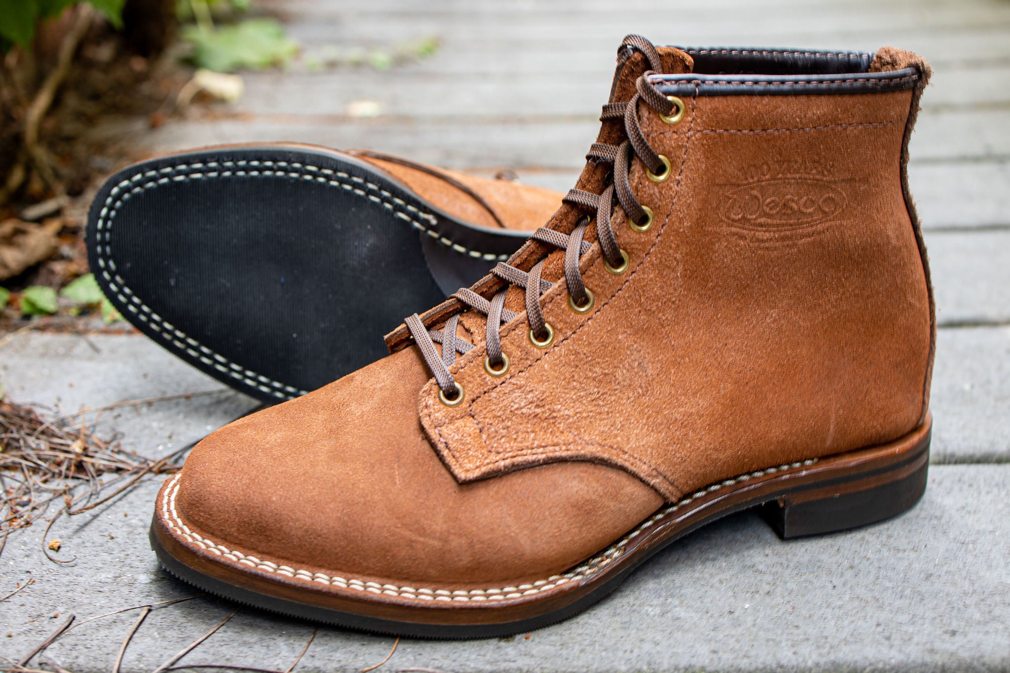 Wesco Boots Johannes - 7 Brown Oil Tan Roughout