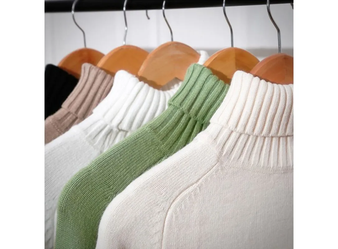 Winter Korean Cashmere Turtleneck Long Sleeve Pullover Female Jumper Knitwear|Pullovers|