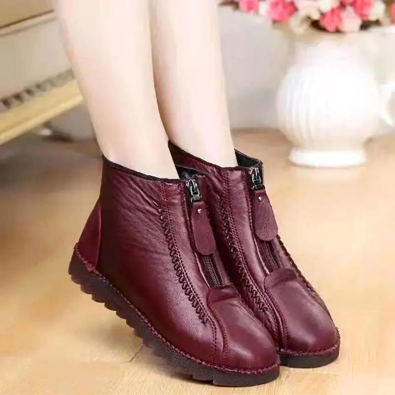 Women Flat Winter Casual Ankle Boots