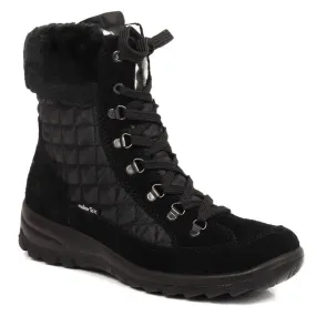 Women's waterproof leather snow boots Rieker L7141-00 black