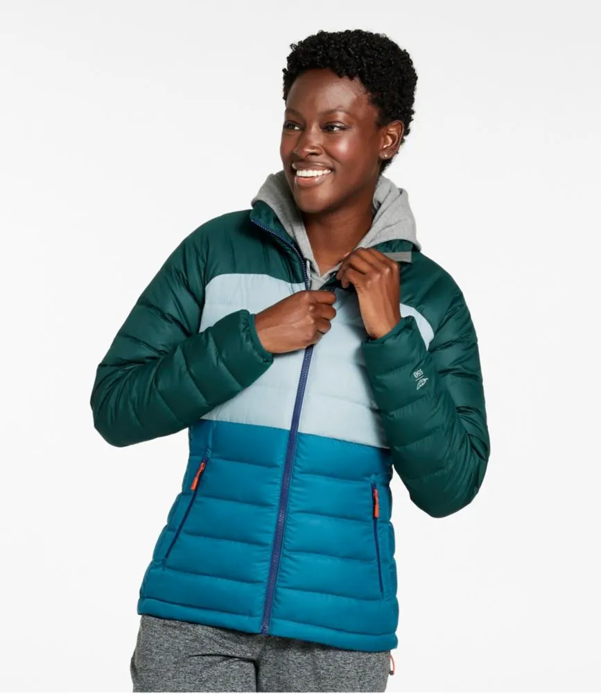 Women's Bean's Down Jacket, Colorblock