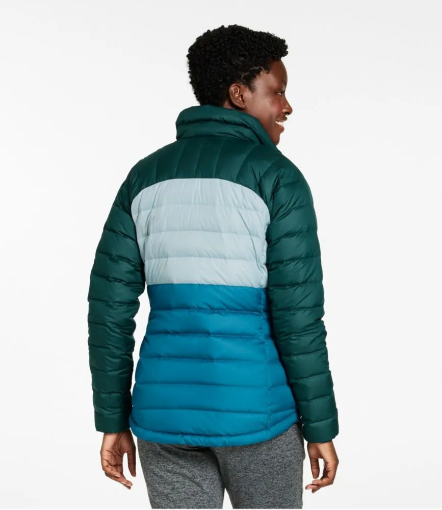 Women's Bean's Down Jacket, Colorblock