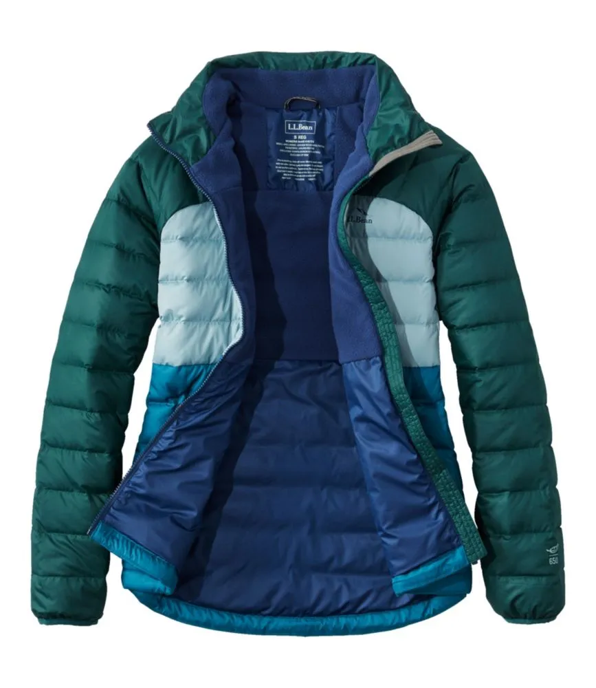 Women's Bean's Down Jacket, Colorblock