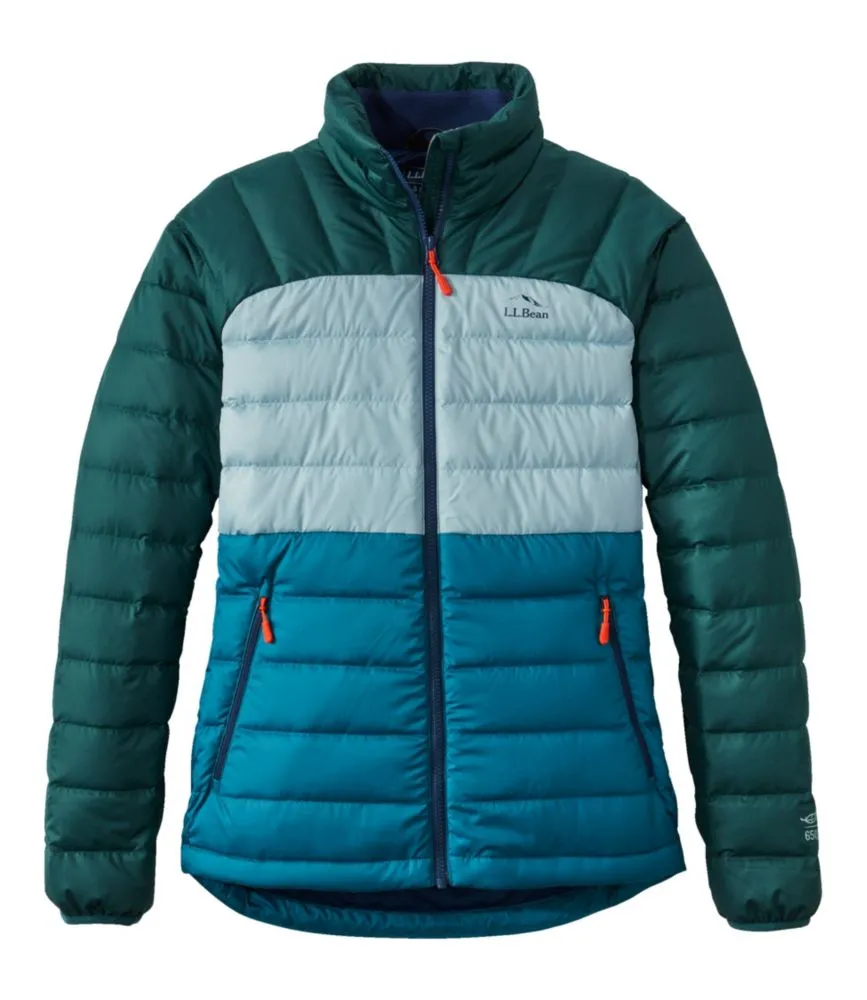 Women's Bean's Down Jacket, Colorblock