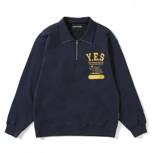 YESEYESEE  |Unisex Street Style Long Sleeves Logo Sweatshirts